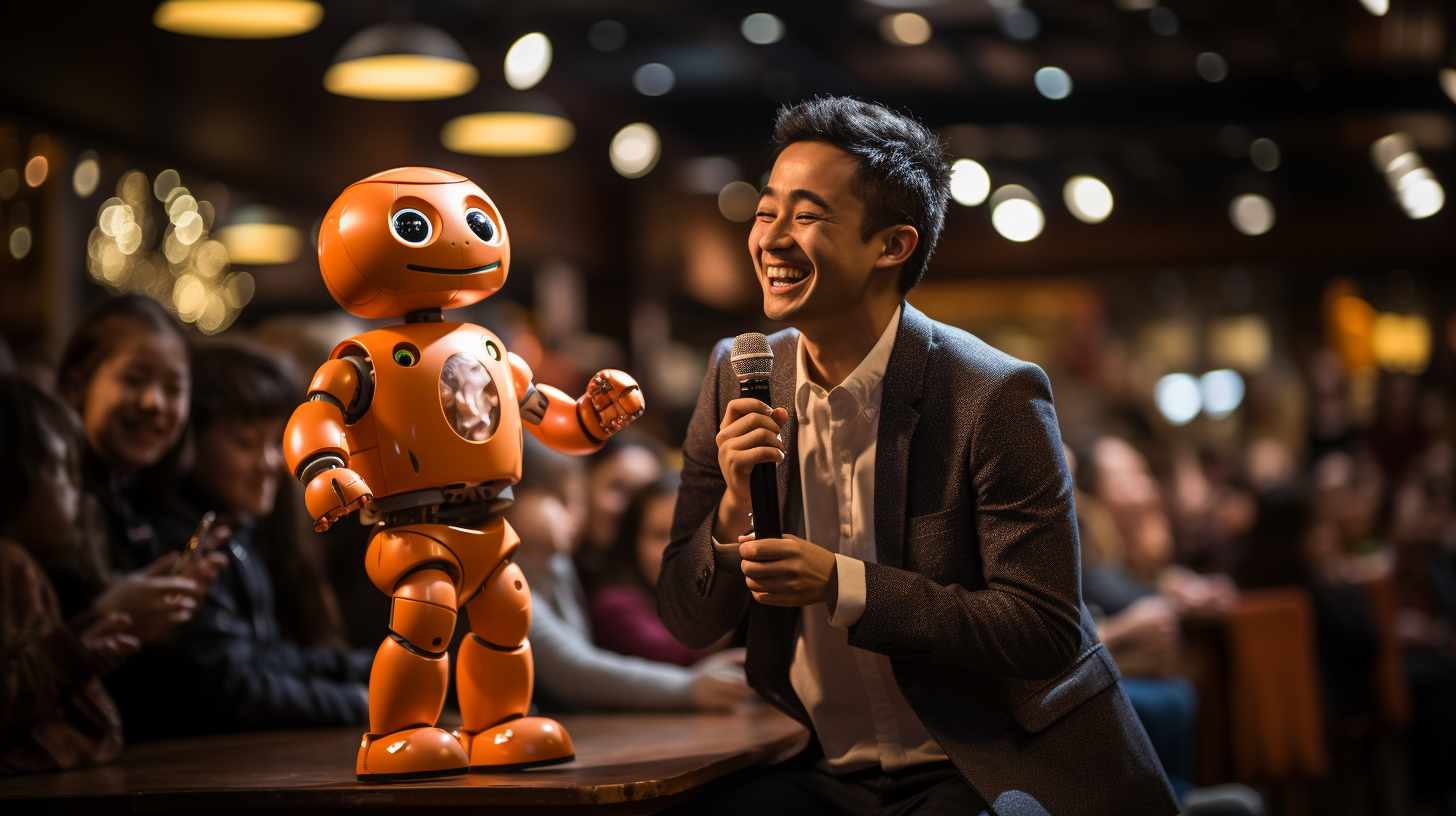 robot on stage